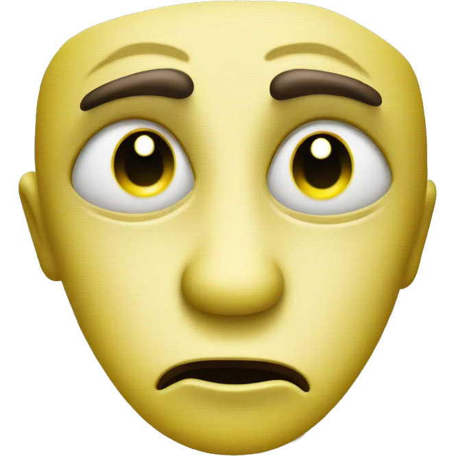 Yellow emoji face with big pleading eyes  emoji