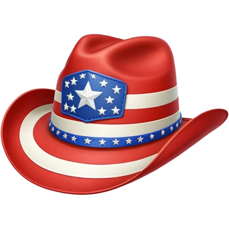 American flag cowboy hat emoji