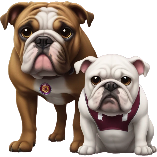 WestHam and a bulldog emoji