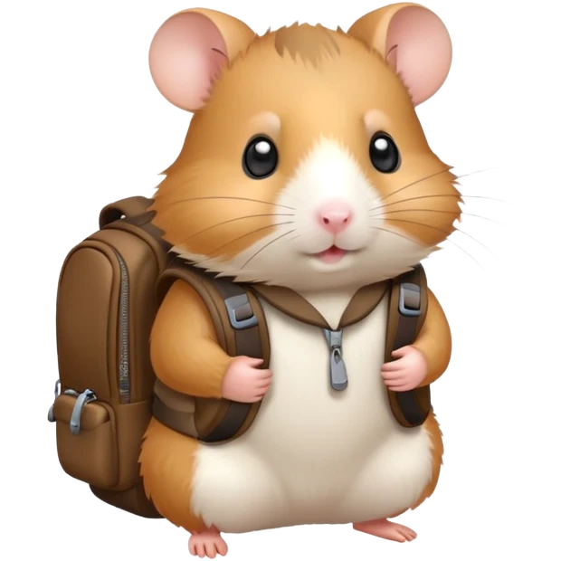 Hamster with backpack emoji
