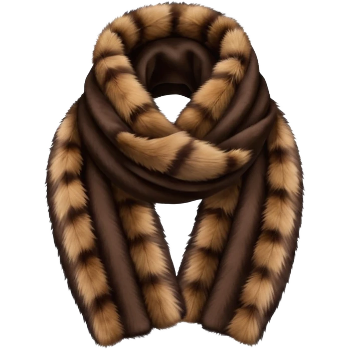 Mink fur scarf emoji