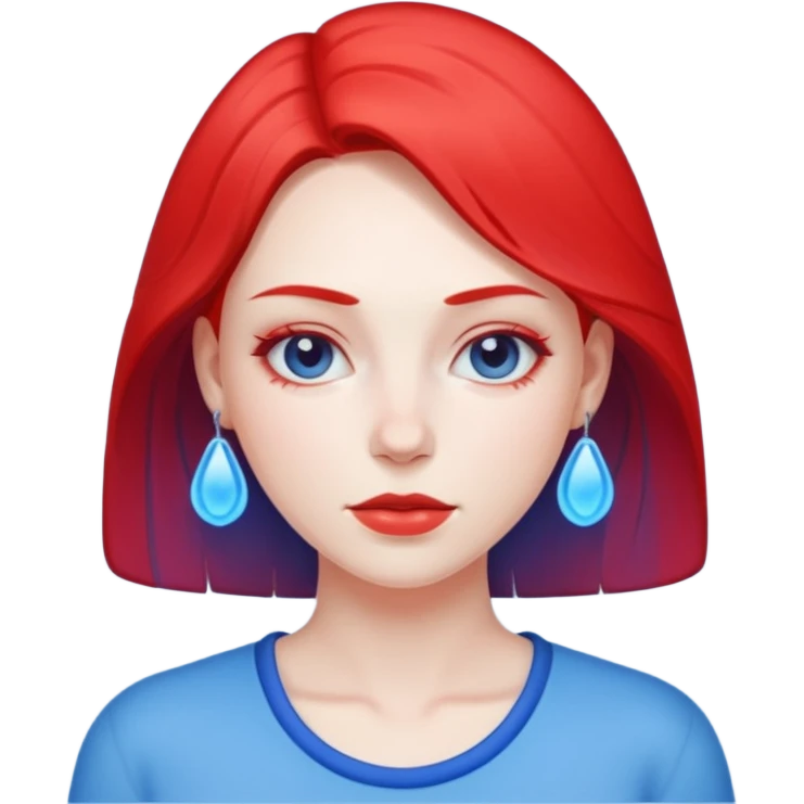 14 старший аркан - Помірність. Це буде жінка в мультяшному стилі, що поєднує енергії - холодну і гарячу  emoji