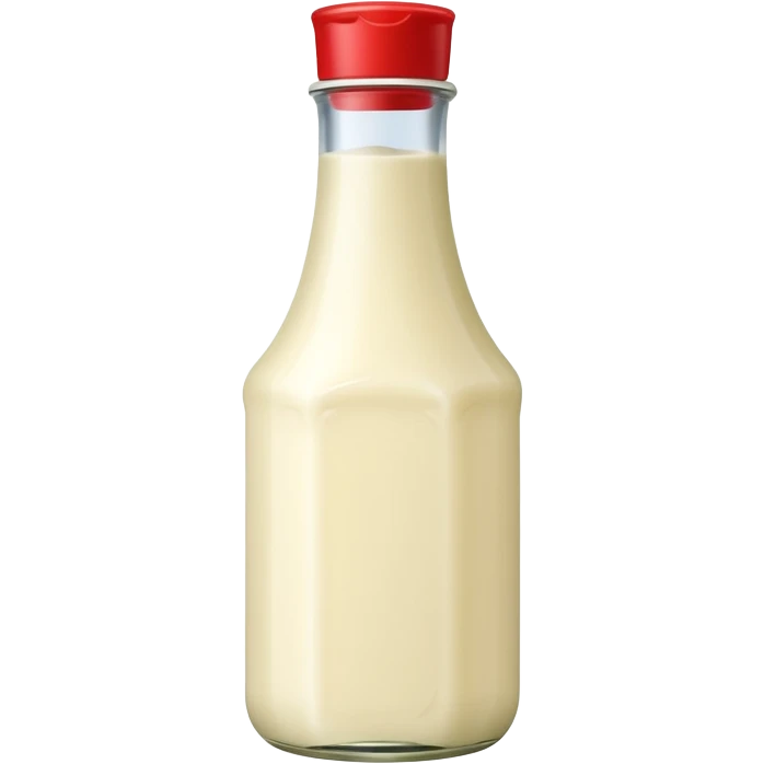 Creamy salad dressing bottle emoji