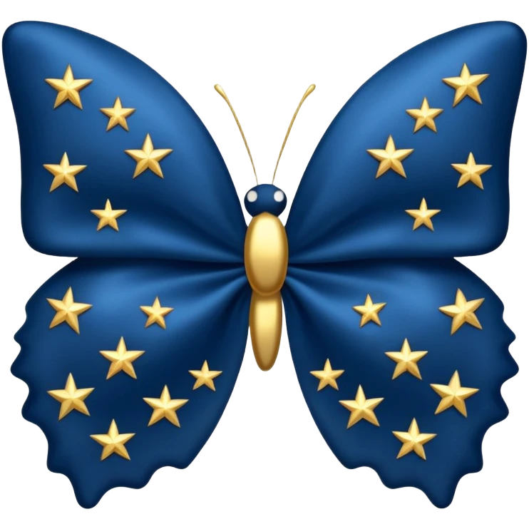 Noeud papillon avec des étoiles  emoji