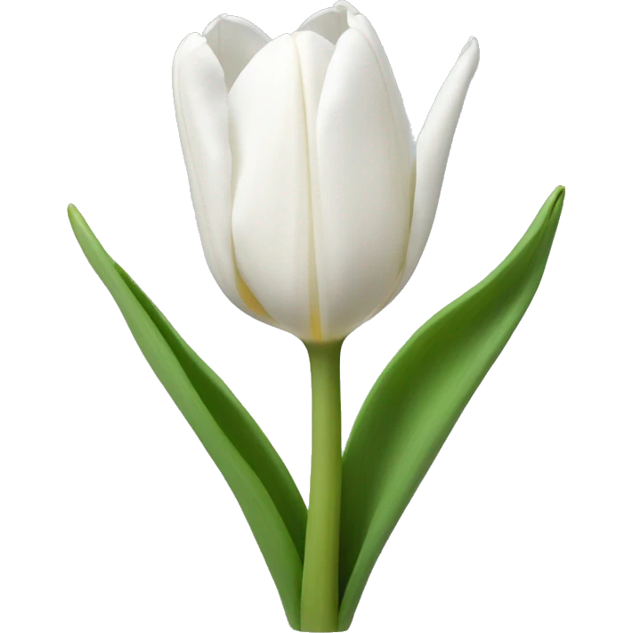 white tulips emoji