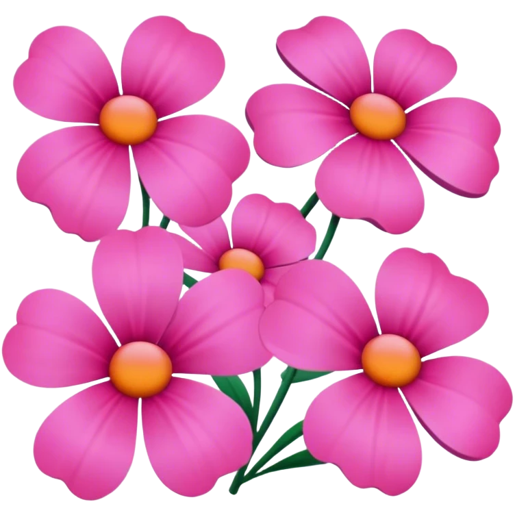 Pink flowers  emoji