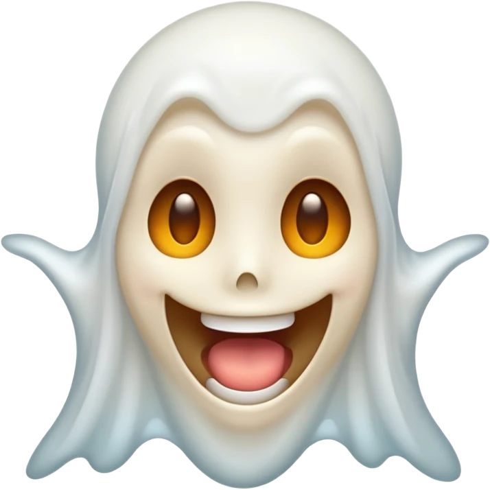 Emoji with ghost coming out of mouth emoji