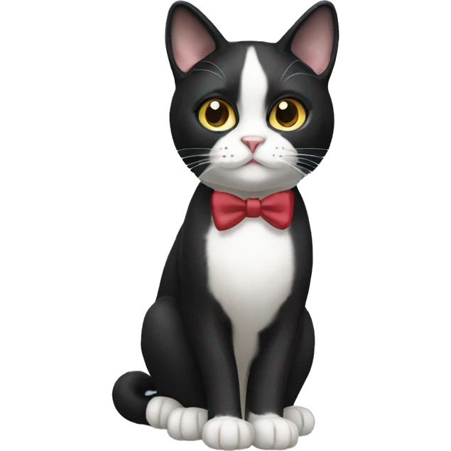 Tuxedo Cat Breed Full Body emoji