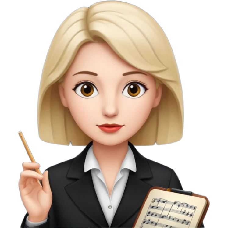 Female music conductor emoji