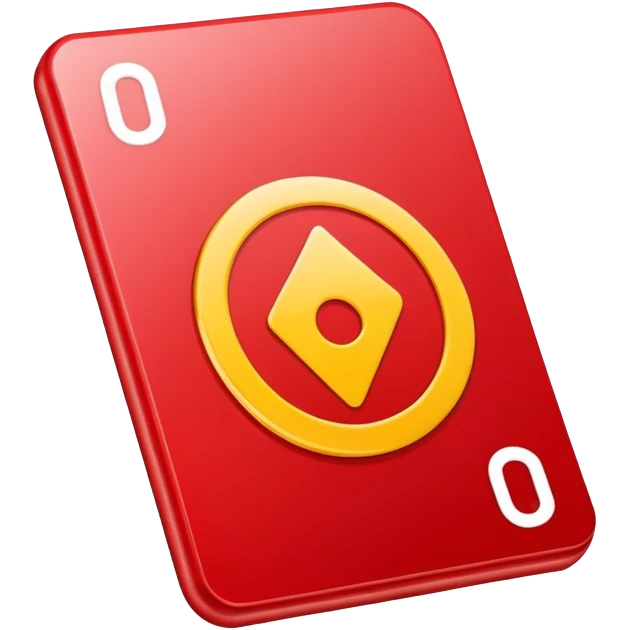 Red Uno reverse card  emoji