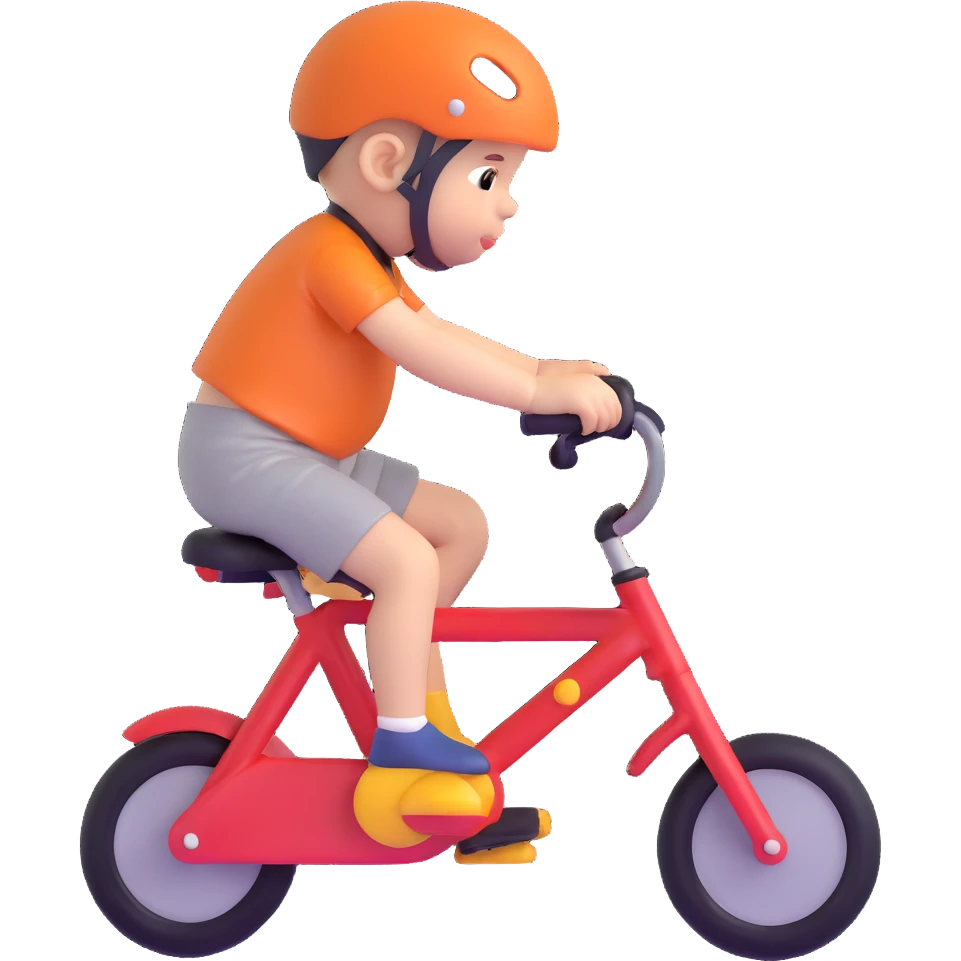 baby bike, very small, four wheels emoji
