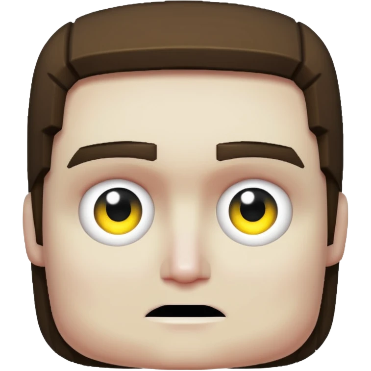 Genrate a minecraft (herobrine)  emoji