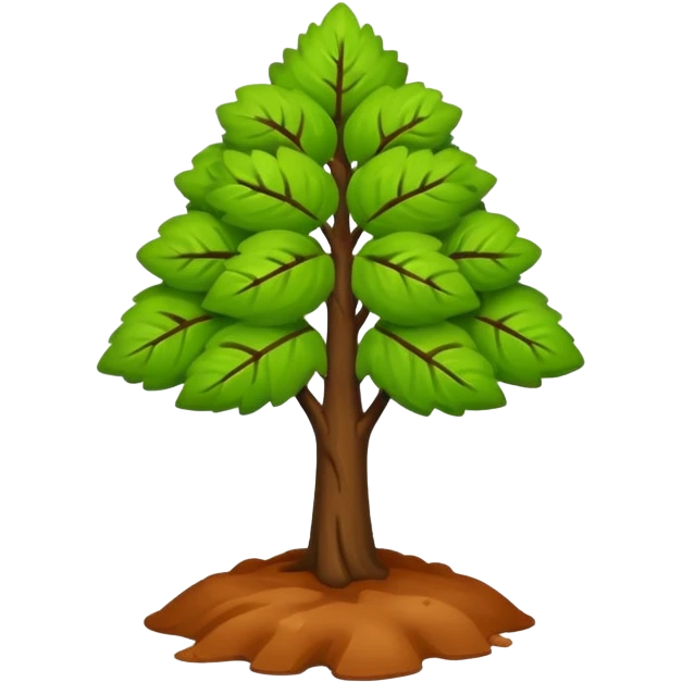 small tree add on clay emoji
