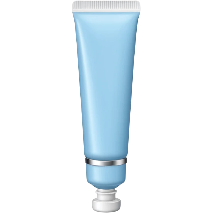 ointment tube light blue and white, thin emoji