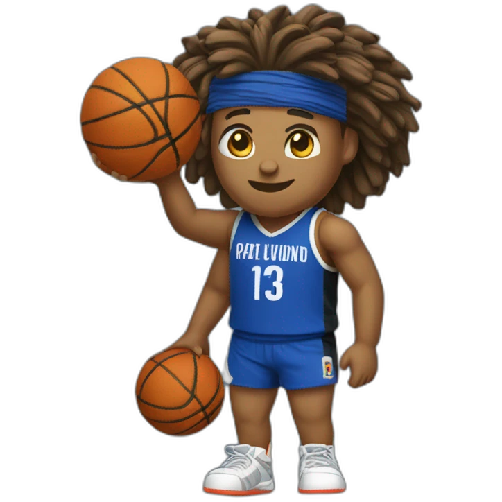 Basketteur avec maillot 13 emoji