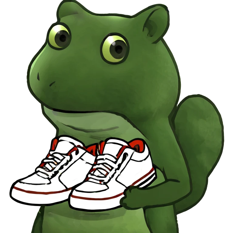 Squirrel in sneakers emoji