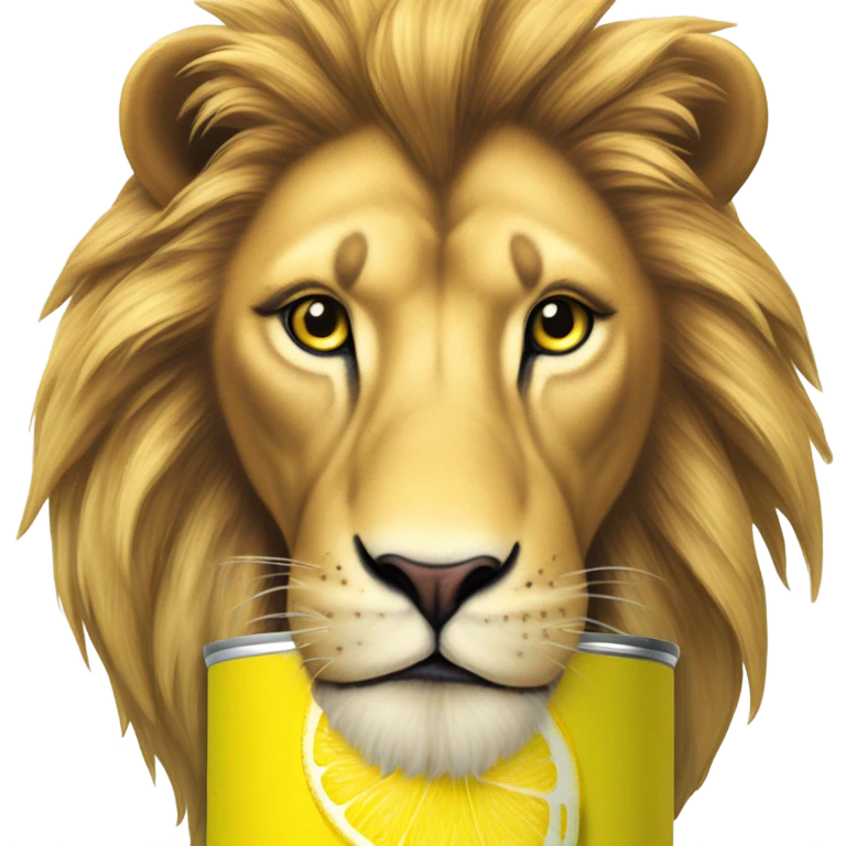 Lion’s lemonade energy drink  emoji