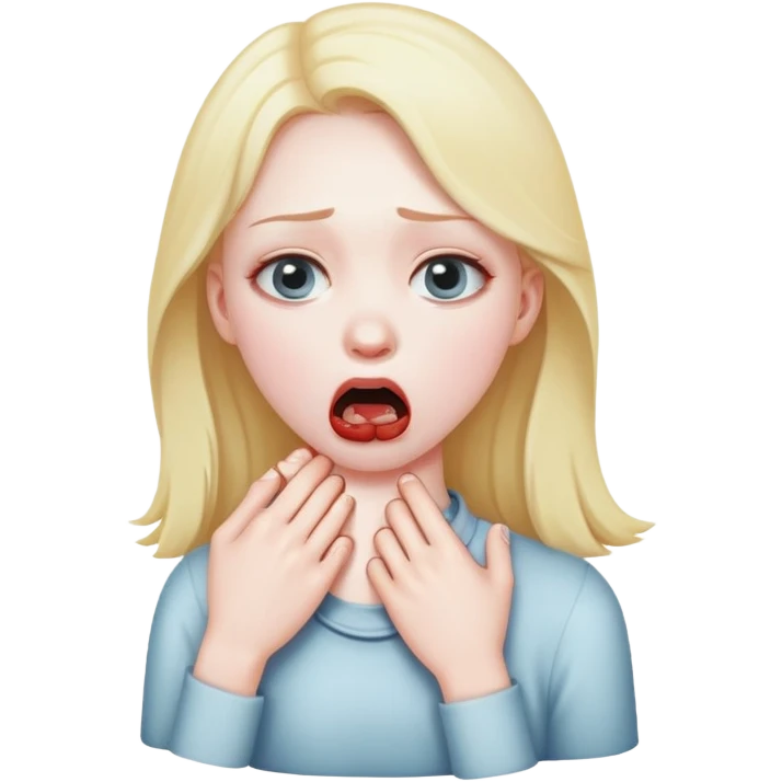 girl choking emoji