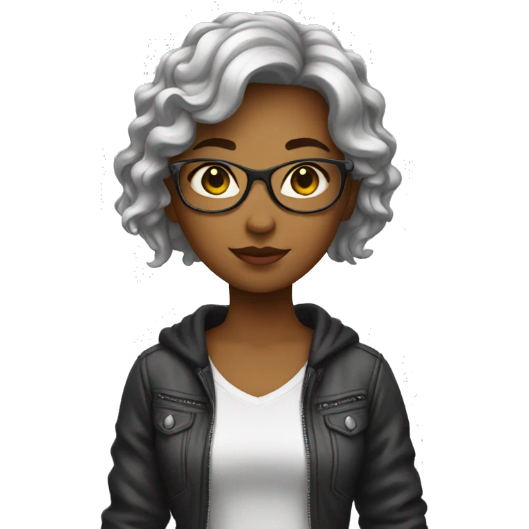 cool girl standing emoji
