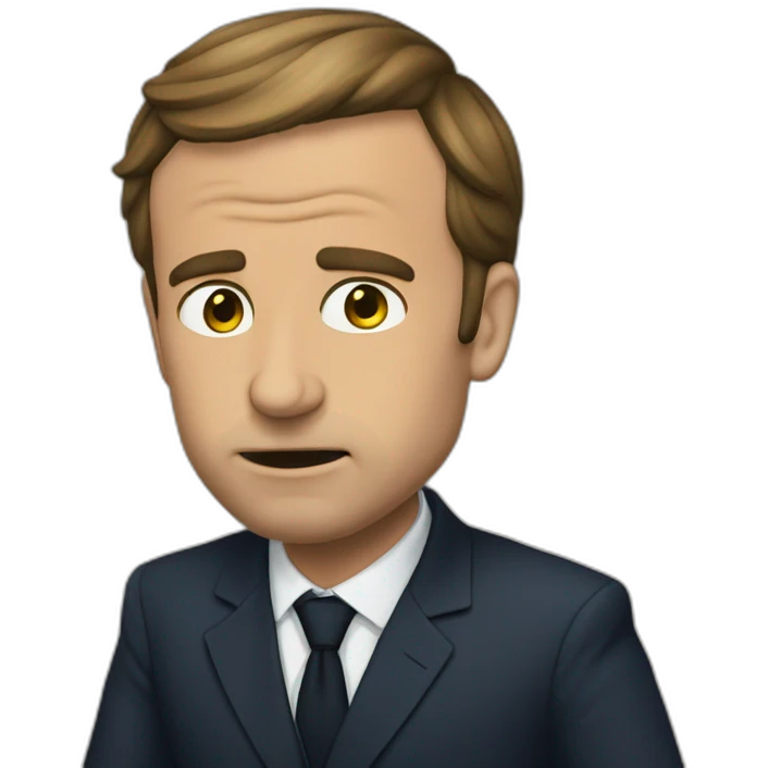 Macron qui pleure emoji