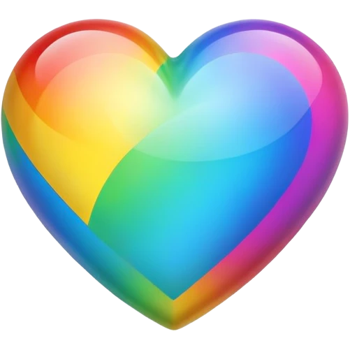 Rainbow heart emoji