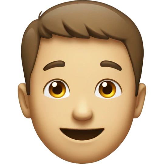 Circle face with side face smiling looking down with one hand ear emoji