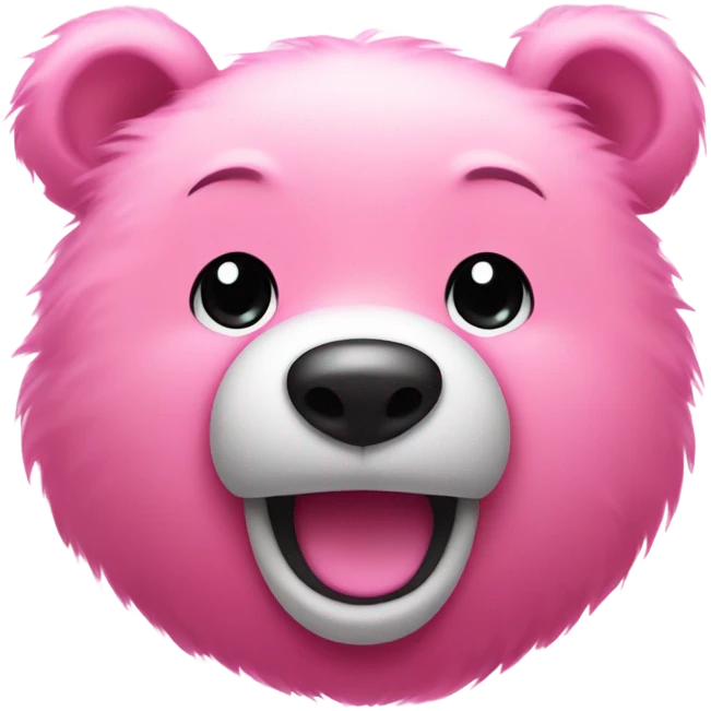 Pink bear emoji