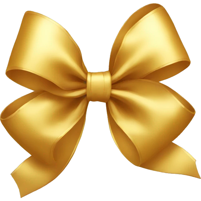 golden bow emoji