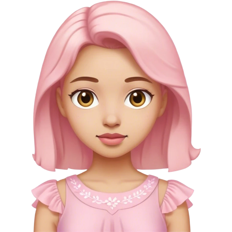 pastel pink spring dress emoji