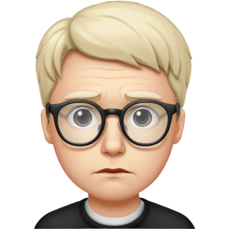 Sad nerd emoji