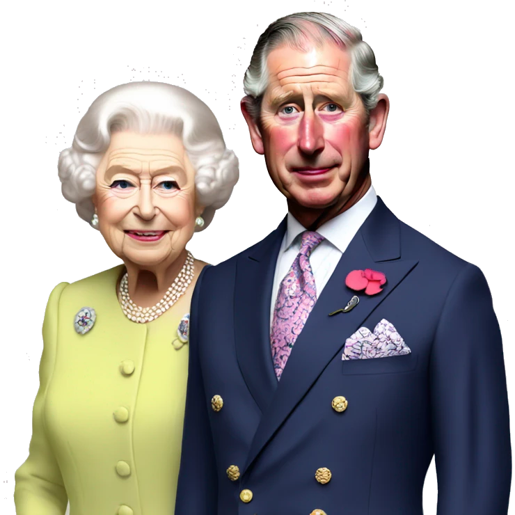 prince charles and queen elizabeth  emoji