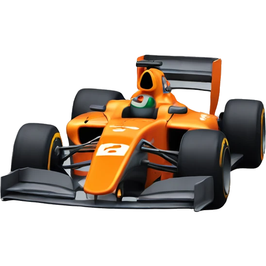 Orange f1 car emoji