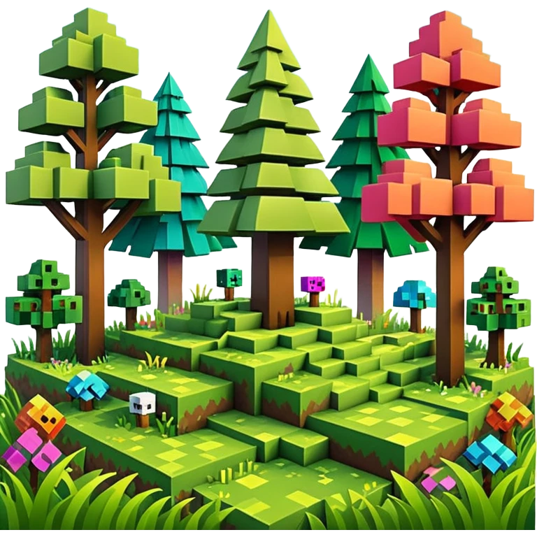 minecraft tematikos magic forest emoji