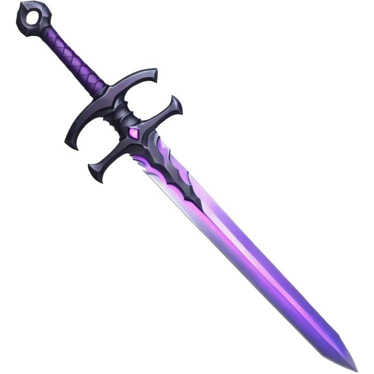Shadow Fang — black steel + violet aura,Royal Sword. emoji