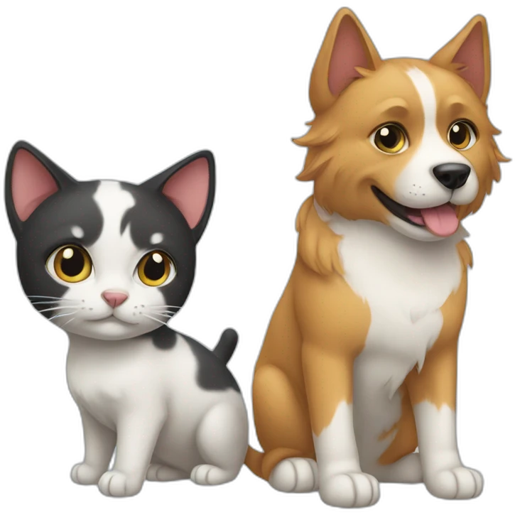 Cat-with-dog emoji