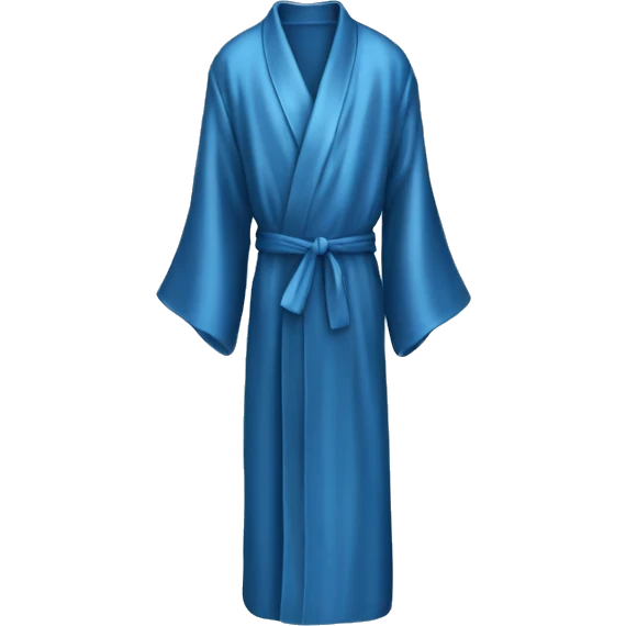 Blue silk robe emoji