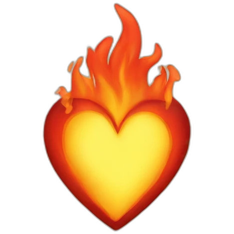 Fire heart emoji