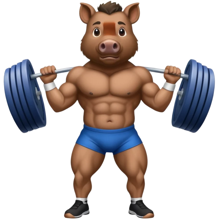 wild boar, gym emoji