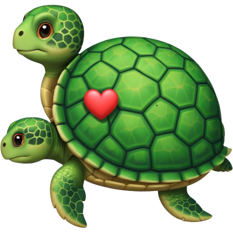 See Turtle in love emoji
