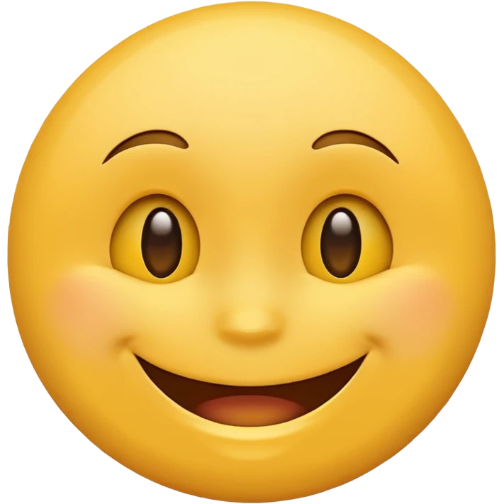 Happy face emoji