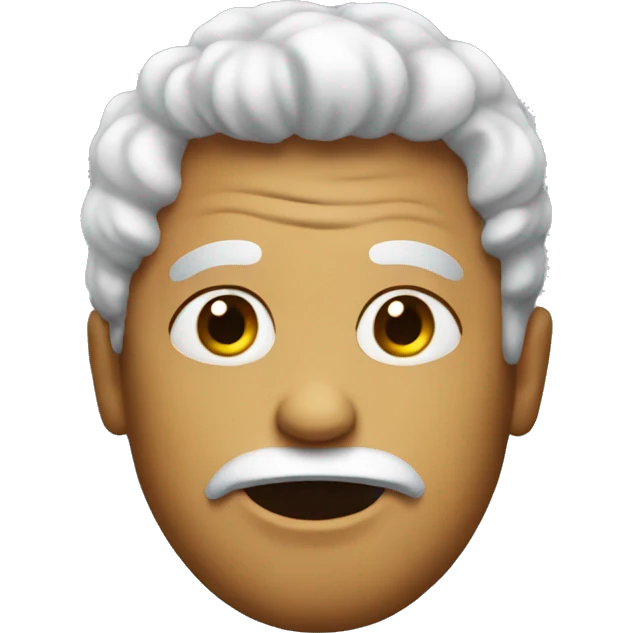 weird looking person emoji