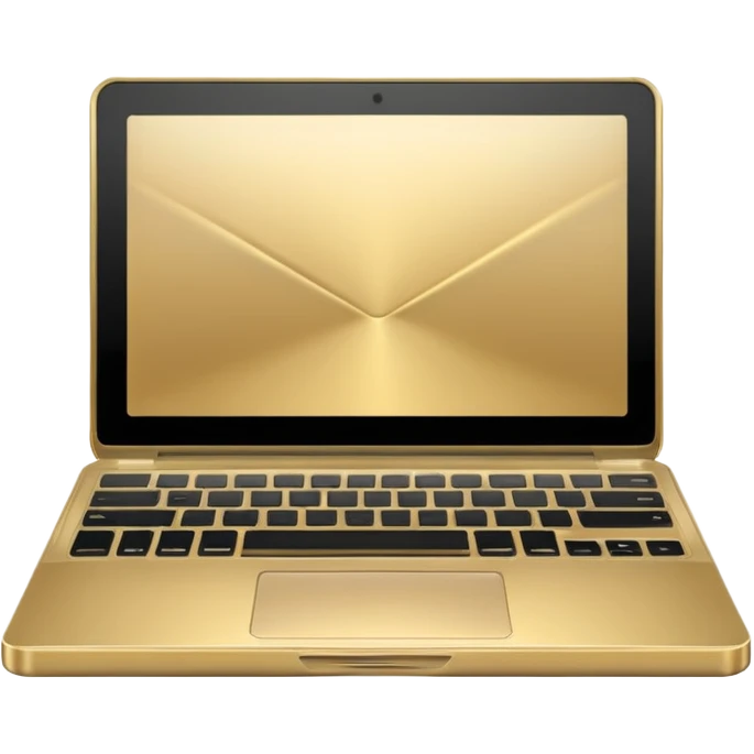 laptop semi gold emoji