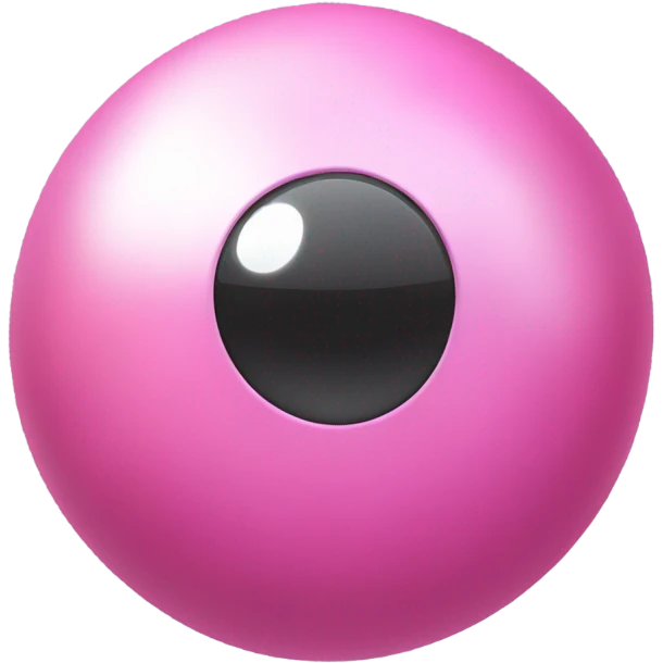 Pink realistic bowling ball  emoji