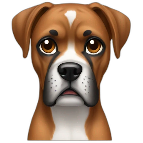 Chien boxer emoji