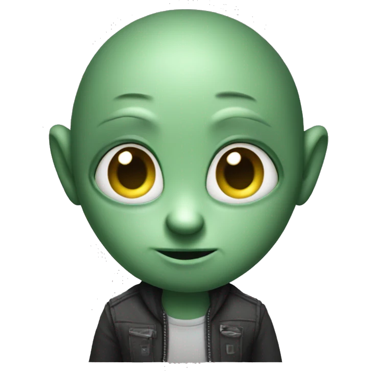 Make an alien shrug/ emoji