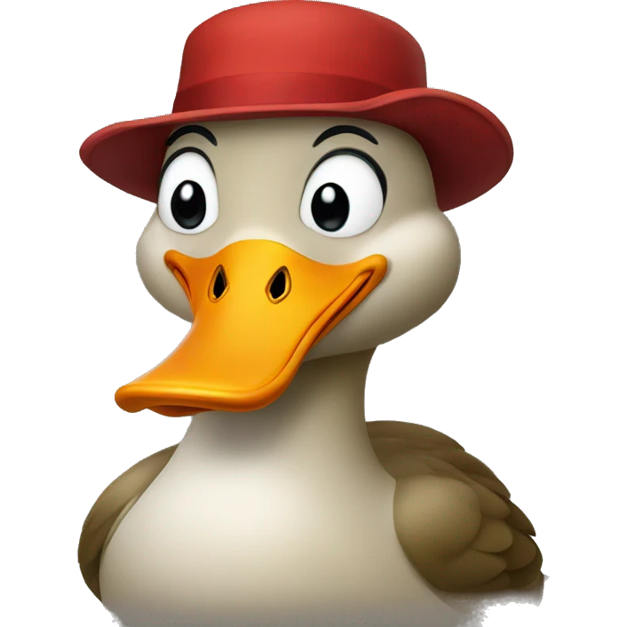 duck with red hat emoji