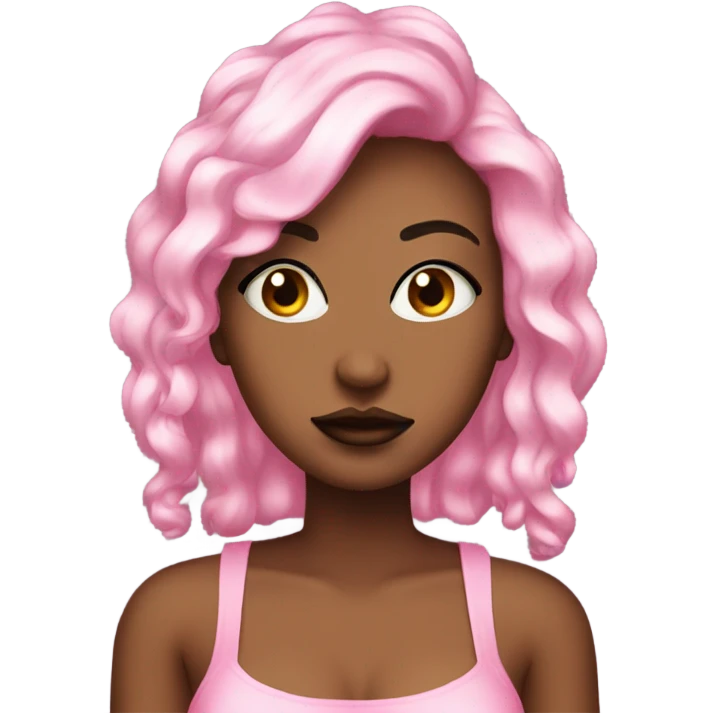 Baddie demure pink emoji