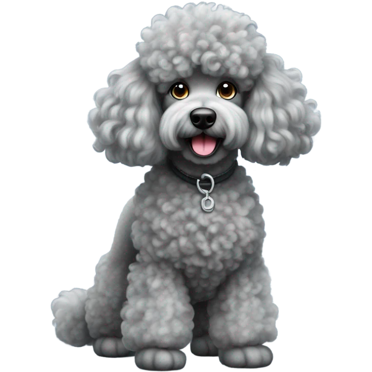Grey Poodle emoji