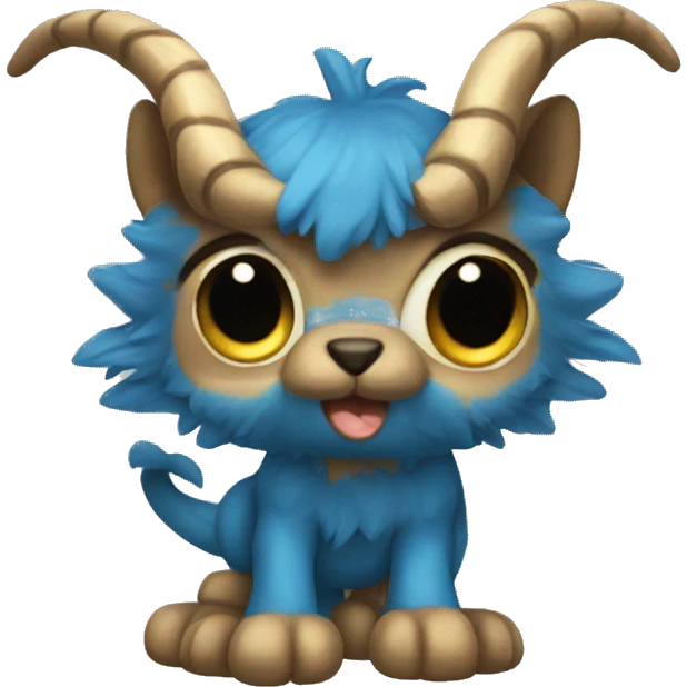 Moño azul emoji