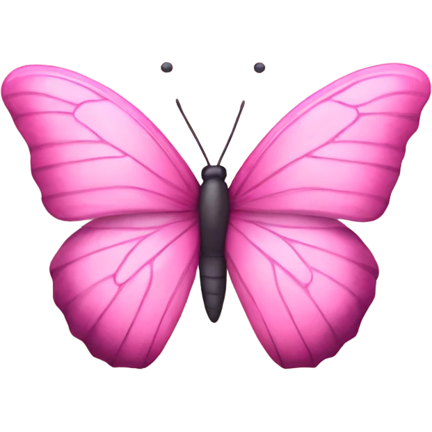 Pink butterfly emoji